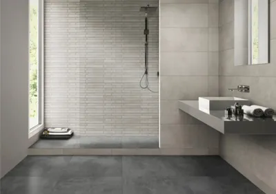 Produktbild von MIRAVA Kombibordüre MANHATTAN Anthracite 30 x 60 x 0,9 cm