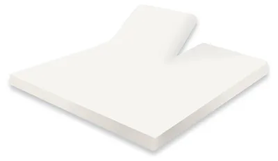Produktbild von Eleganzzz Split-Topper-Spannbetttuch Jersey Stretch – Elfenbein  – 180x210/220  – 2-teilig & dehnbar