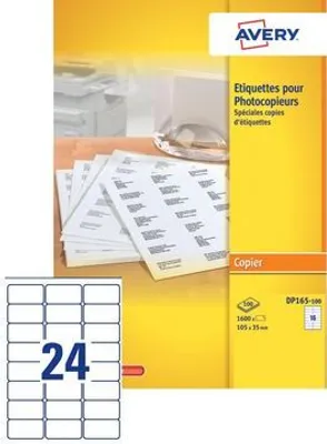 Image de AVERY Etiquette pour photocopieur, 105 x 148,5 mm, blanc