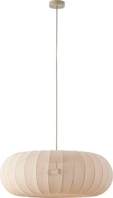 Produktbild von Lindby Hängeleuchte Helin, beige, Ø 70 cm, Textil, 3 x E27