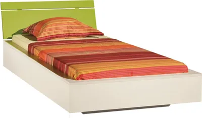 Produktbild von Kinderbett / Jugendbett Namur 22, Farbe: Grün / Beige - 90 x 200 cm (B x L)