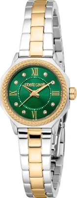 Zdjęcie produktu dla Zegarek damski ROBERTO CAVALLI RC5L122M0085 zielony fashion na prezent