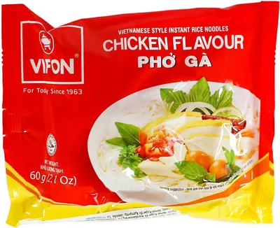 Produktbild von Vifon Pho Ga Instant Reisnudeln mit Huhngeschmack 60g