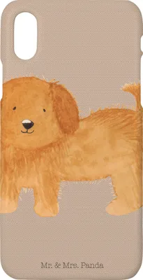 Produktbild von Mr. & Mrs. Panda Iphone 10 Handyhülle Hund Flauschig - Hundeglück - Geschenk, Hunde, Niedlich, X, Cover, Sprüche, Hundeliebe, Süß, Handy, Case