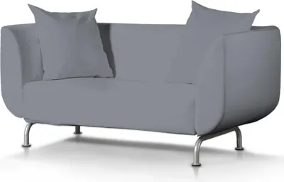 Produktbild von Dekoria Bezug für Strömstad 2-Sitzer Sofa, grau, Bezug für Sofa Stromstad 2-sitzer