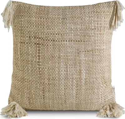 Produktbild von Eurofirany Dekorative mit Fransen Kissenbezug beige 40 x 40 cm Boho