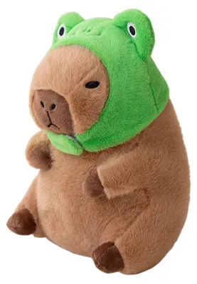 Productafbeelding van Pluche capibara knuffel, knuffelfros, 30 cm