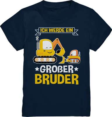 Produktbild von Bagger Großer Bruder T-Shirt – Navy / 152/164 (12-14)