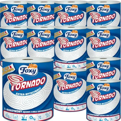 Zdjęcie produktu dla Ręcznik Papierowy FOXY TORNADO - 12 szt.