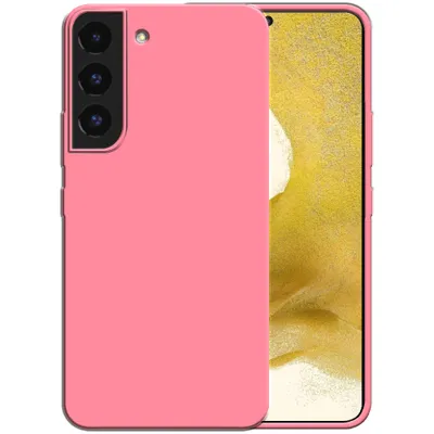 Image de Smartphonica Étui en silicone pour Samsung Galaxy S22
  étui avec intérieur souple - Rose