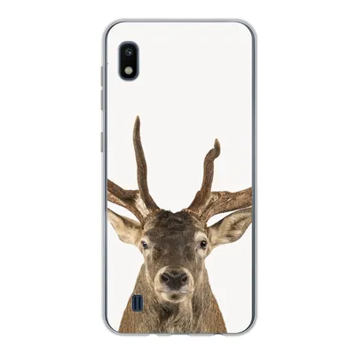 Produktbild von MuchoWow® Handyhülle Schutzhülle Hülle für Samsung Galaxy A10 Hirsche - Tiere - Geweih - Kinder - Jungen Silikon Softcase Handy Hülle - Schutzhülle