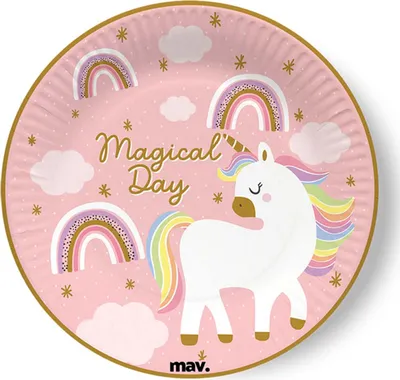 Produktbild von Pappteller "Magical Day" | Ø18cm/8Stk.