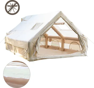 Produktbild von Jayseuw aufblasbares zelt Outdoor-Zelt, aufblasbares Campingzelt, Villa-Camp-Zelt, geeignet für regensicheres Reisen für viele Menschen, mit Baldachin 300x400x210cm