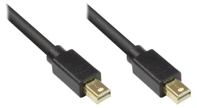 Produktbild von Alcasa 4830-030S DisplayPort-Kabel 3 m Mini DisplayPort Schwarz (4830-030S)