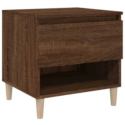 Immagine prodotto di Comodino Rovere Marrone 50x46x50 cm in Legno Multistrato