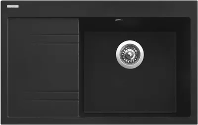 Obrázok produktu pre Granitový drez Sinks RIM 780 P Metalblack - pravý