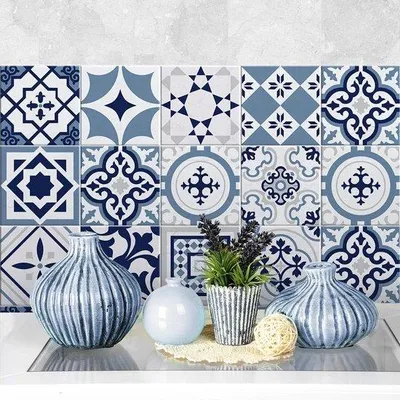 Productafbeelding van Waterbestendige Tegelstickers voor Badkamer en Keuken - 20x20 cm Mozaïek Wanddecoratie