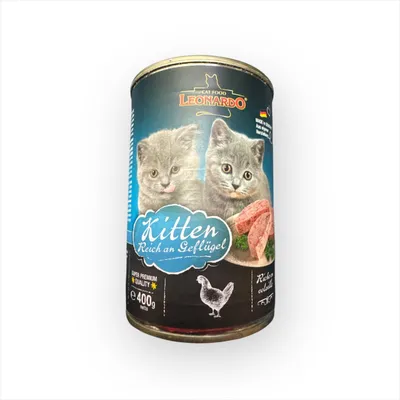 Produktbild von Leonardo Nassfutter Kitten - Reich an Geflügel - 6 x 400 g