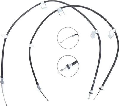 Produktbild von RIDEX Handbremsseil Seilzug Feststellbremse für NISSAN Qashqai / Qashqai +2 I (J10, NJ10) Hinten Links Hinten Rechts 124C1470
