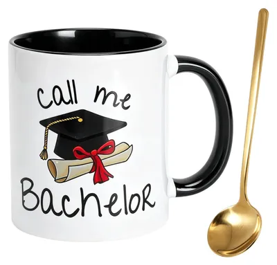 Keramiktasse „Call me Bachelor“ 330 ml, lustiges Geschenk