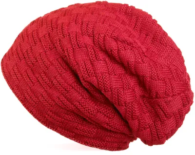 Produktbild von styleBREAKER Feinstrick Longbeanie Mütze mit Flecht Muster und warmem Fleece Innenfutter | Winter Strickmütze Uni elastisch weich bequem warm