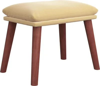 Produktbild von vidaXL Fußhocker Cremeweiß 45x29,5x35 cm Samt