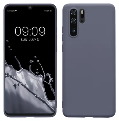 Produktbild von kwmobile Handyhülle für Huawei P30 Pro Hülle - TPU Case - Kabelloses Laden - Schutzhülle Cover in Blaugrau
