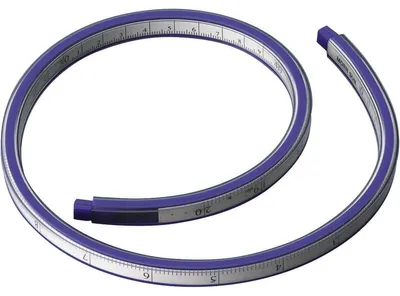 Produktbild von Alco Kurvenlineal 30 cm blau 4007735014605
