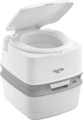 Produktbild von Chemietoilette THETFORD Porta Potti Qube PP 165, 21L Abwassertank, 15L Frischwassertank, Grau