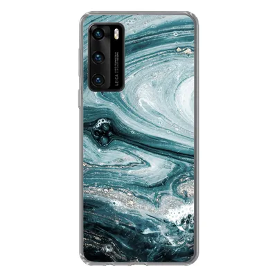 Produktbild von MuchoWow® Handyhülle Schutzhülle Hülle für Huawei P40 Marmor - Mineralien - Naturstein Silikon Softcase Handy Hülle - Handytasche