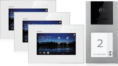 Produktbild von Video Türsprechanlage für 1 Familienhaus, Aufputz, 3 Monitore, Balter EVO