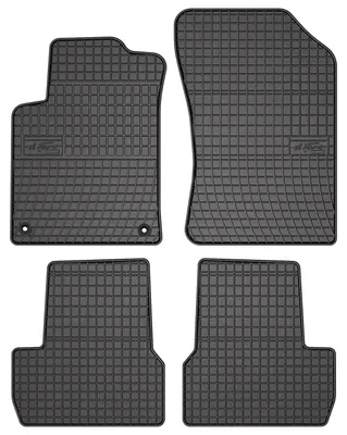 Produktbild von Gummi-Fußmatten für Citroen C3 II 2009-2016 (Schrägheck) – 4-tlg, Schwarz, passgenau – Wielganizator SolidPRO