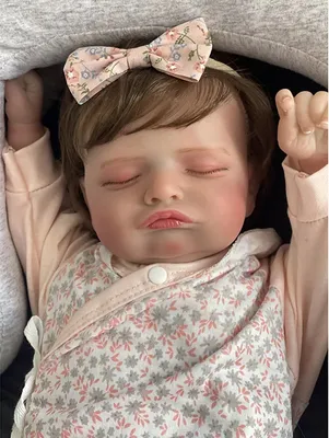 Obrázek produktu pro 49 cm realistická, předmalovaná panenka pro novorozence Rosalie, ručně malovaná vysoce kvalitní 3D barvou kůže od společnosti Genesis