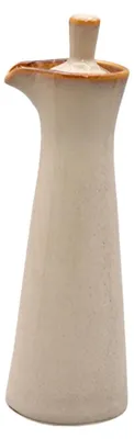 Produktbild von Keramik Sojasaucenflasche - Mit Deckel für flüssige Gewürze - Ölspender für Küche und Restaurant - 5,50 x 5,50 x 15,50 cm