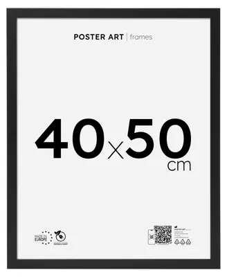 Produktbild von Bilderrahmen 40x50 cm für Fotos und Poster, schwarz, MDF – Poster Art