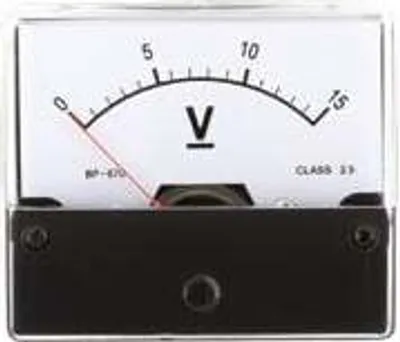 Produktbild von Drehspul-Einbauinstrument, 0...15 V-
