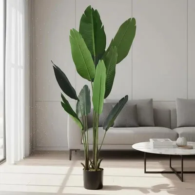 Produktbild von Kunstpflanze Tropische Palme 160 cm Kunstmonstera Schlangenpflanze