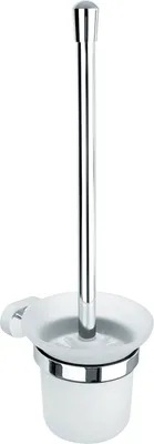 Produktbild von Nicol 7132400 VESTA Wand-Bürstengarnitur aus verchromtem Messing, hochglänzend, einfache Befestigung durch Kleben oder Schrauben