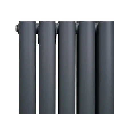 Produktbild von Oval Röhrenheizkörper - 1600mm x 240mm - Anthrazitgrau