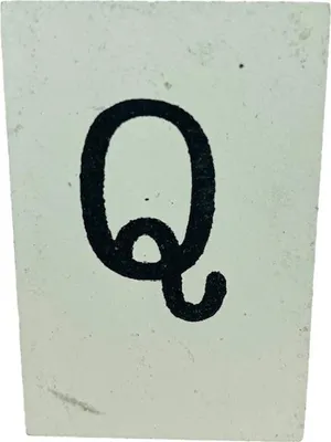 Produktbild von BaumwolleCounts Buchstabe Q - Weiß | Babyzimmer Ideen