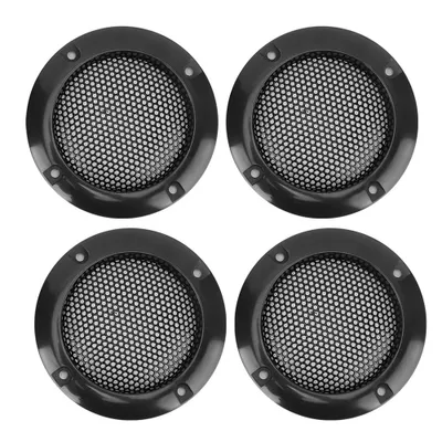 Zdjęcie produktu dla 4 sztuki 2-calowa kratka głośnika audio Ochronna dekoracyjna kratka głośnika audio (czarna)