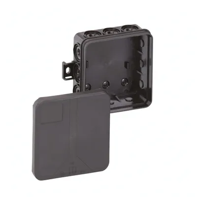 Productafbeelding van SPELS verbindingsdoos IP55 I12LEER-SW, zwart, leeg