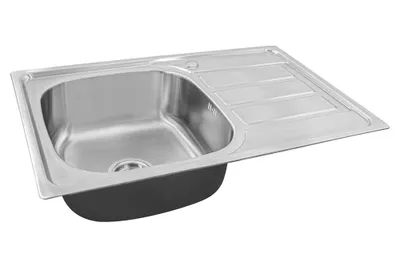 Produktbild von Proaja- 80x50x18cm Küchenspüle Edelstahl 304 Materialstärke 0,8 eckig 1 Becken,Einbauspüle,Spüle Küche Abtropffläche