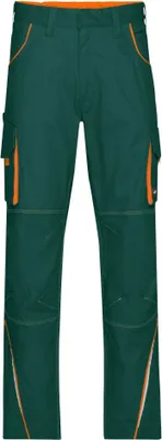 Produktbild von Workwear Pants - COLOR - dark-green/orange, Gr. 64
