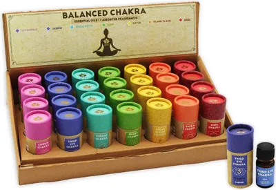 Image de ARÔME Balanced Chakra Huiles parfumées 15 ml, assortiment de 7 parfums
