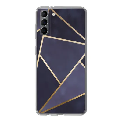 Produktbild von MuchoWow® Handyhülle Schutzhülle Hülle für Samsung Galaxy S21 Plus Marmor - Blau - Collage Silikon Softcase Handy Hülle - Handy-Tasche
