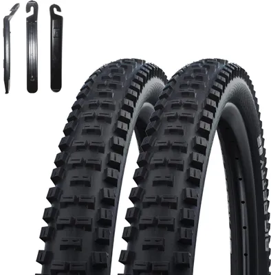 Produktbild von 2 x Schwalbe Big Betty Performance E-50 Fahrradreifen 29 x 2,40 (62-622) Schwarz inkl. Reifenheber