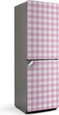 Produktbild von Ein zartes Karomuster – Kühlschrank Aufkleber – Klebefolie Kühlschrank – Kühlschrank Nachbildung – Kühlschrankfolie selbstklebend – Küchen Nachbildungation – 60x180 cm