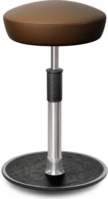 Produktbild von Sitz- Stehhocker Free Tall Hutsitz Boxmark Leder Braun chrom /schwarz.