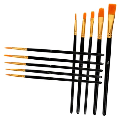 Produktbild von Set von Nylon-Malerpinseln für Aquarell-, Acryl- und Ölfarben